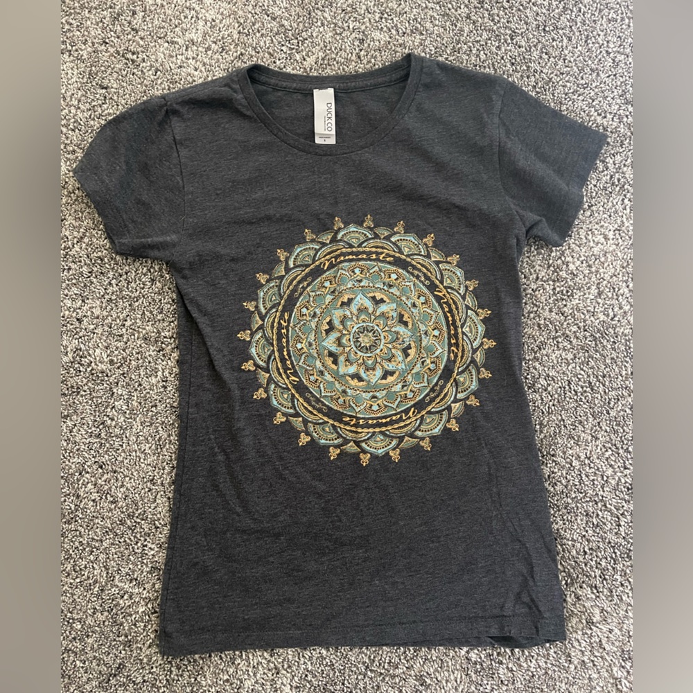 Grey Mandala T